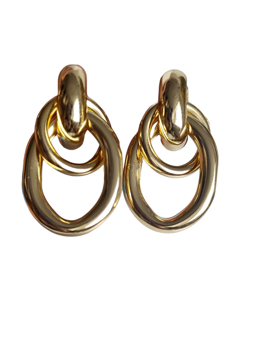 Topos grandes de aros dorados