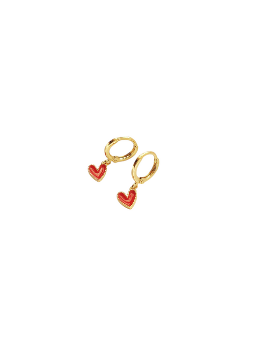 Aretes de corazon